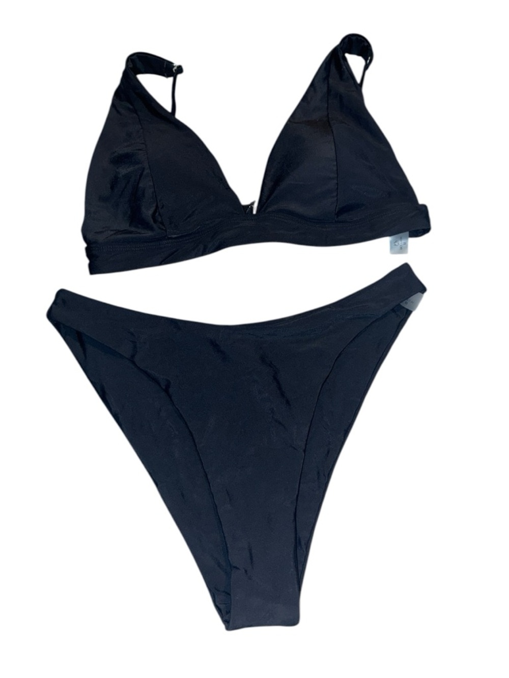 Classic Black Triangle Bikini Set - Women's Swimming